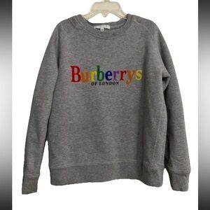 Burberry Children Rainbow SpellOut Logo BURBERRYS Sweatshirt Nova Check 8Y 140cm